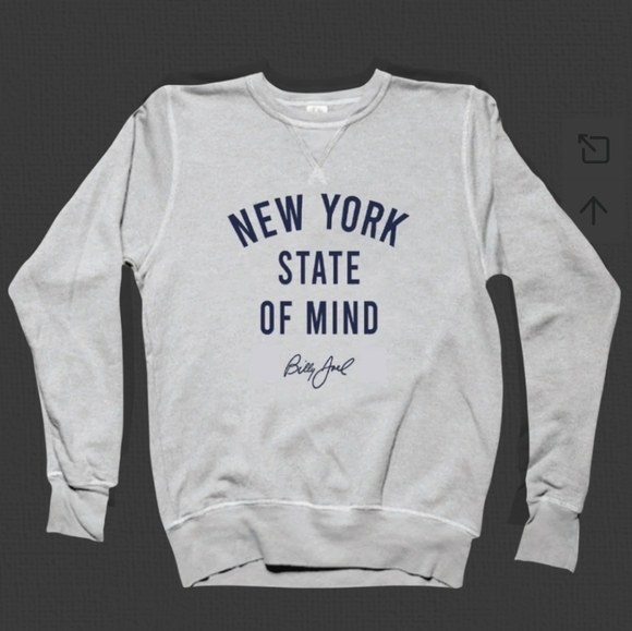 Billy Joel Sweaters - Billy Joel New York State Of Mind Crewneck Medium
